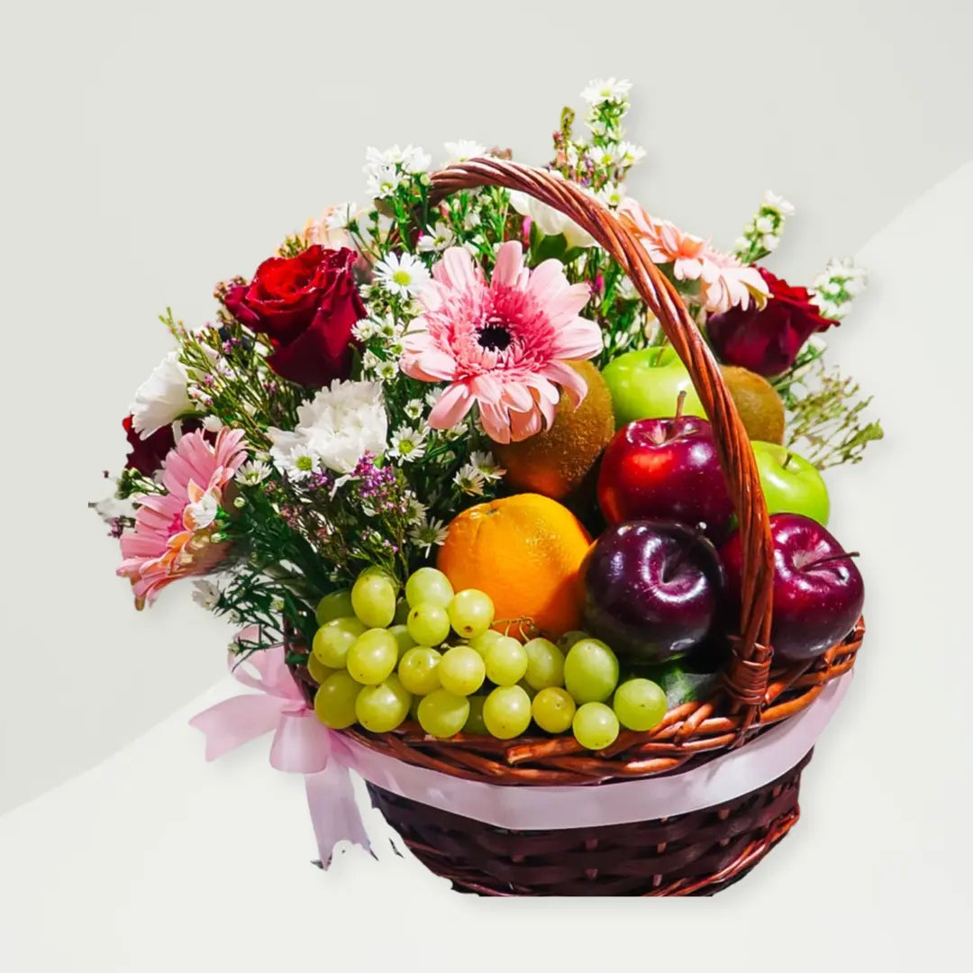 Fifi Fruits and Flowers basket Bow dan Bunga